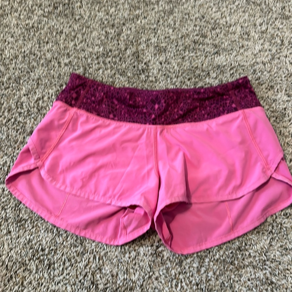 Pink Lululemon shorts